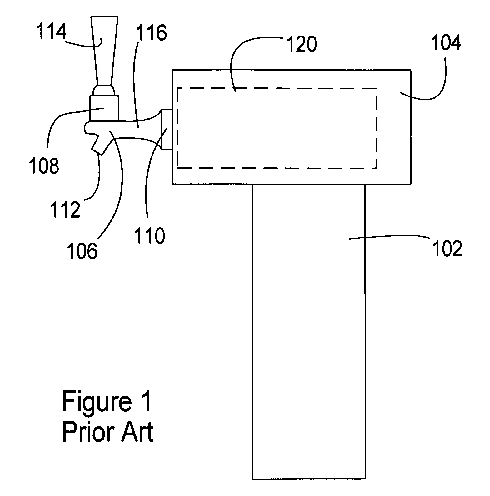 Cold block with integral beer tap