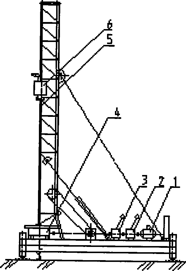 Multi-direction multi-shaft stirring concrete earth pile machine