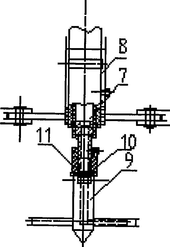 Multi-direction multi-shaft stirring concrete earth pile machine