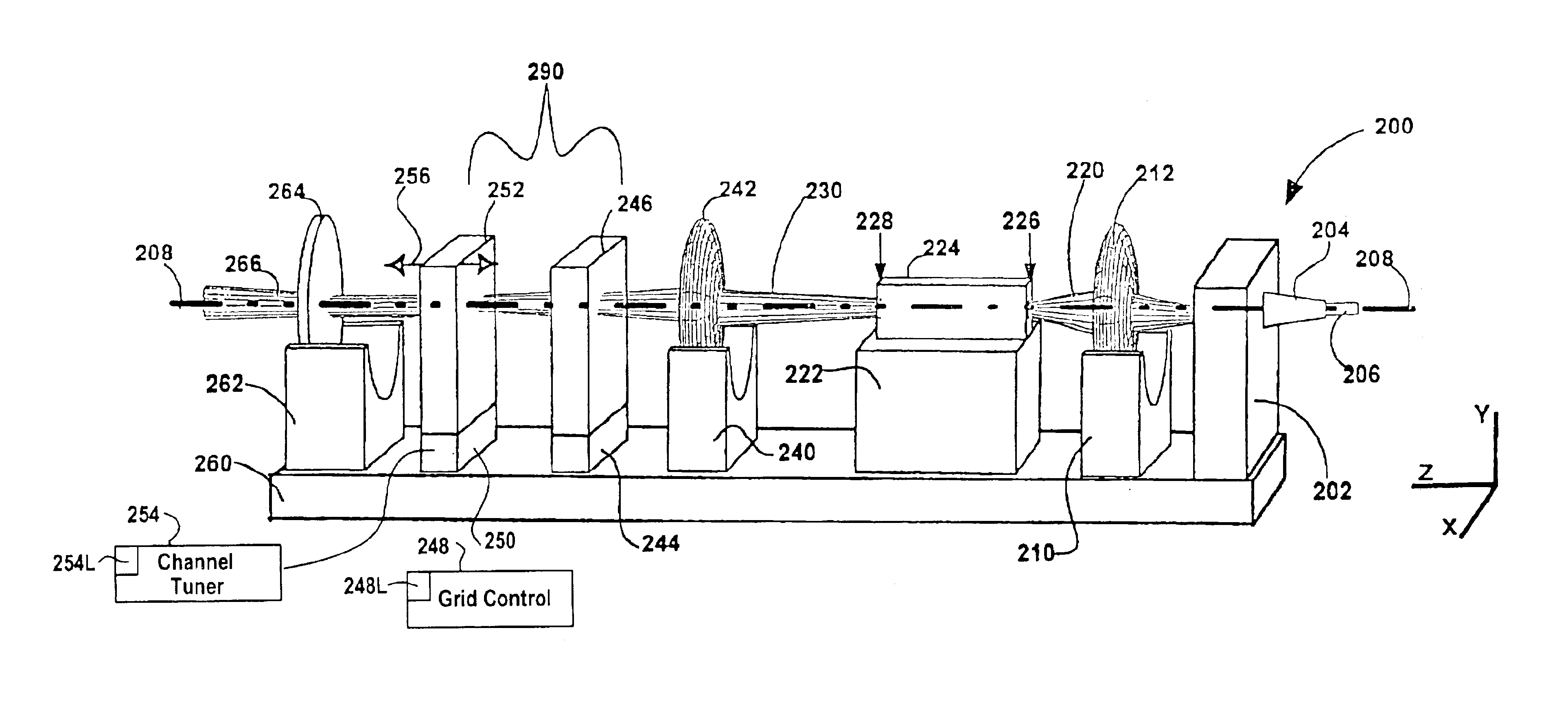 Method and apparatus for filtering an optical beam