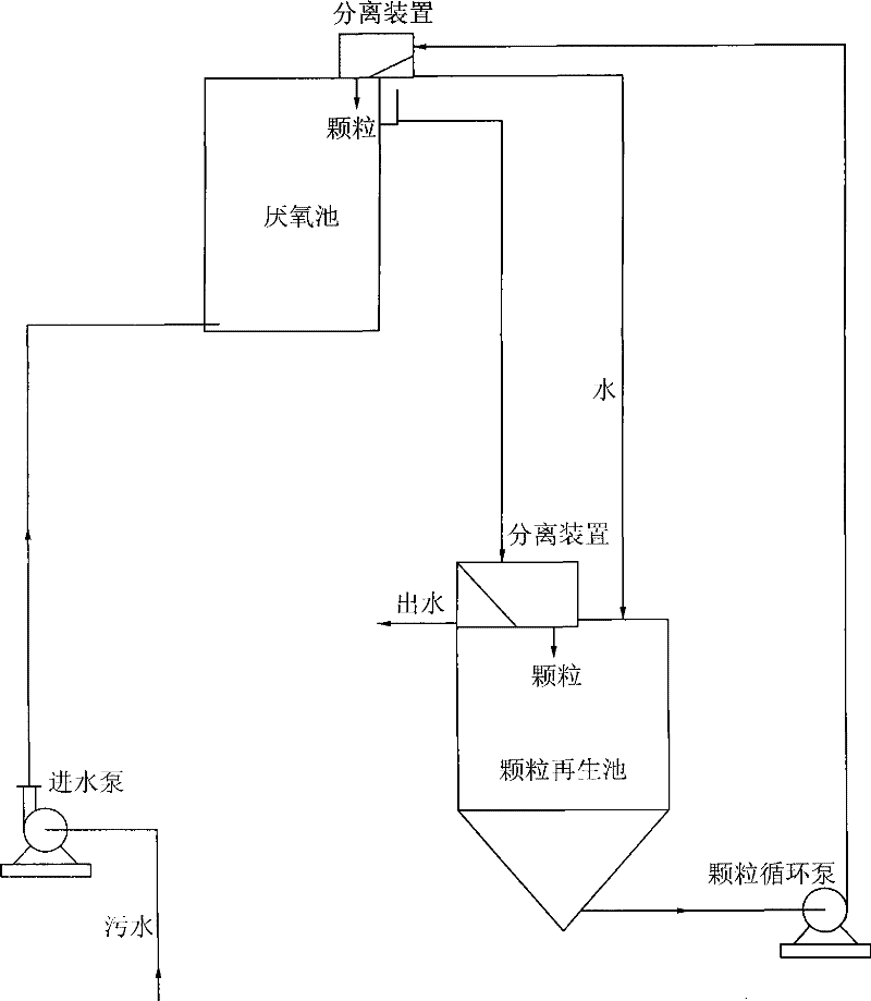 Sewage disposal method using embedding immobilization microorganism grain fluidized bed