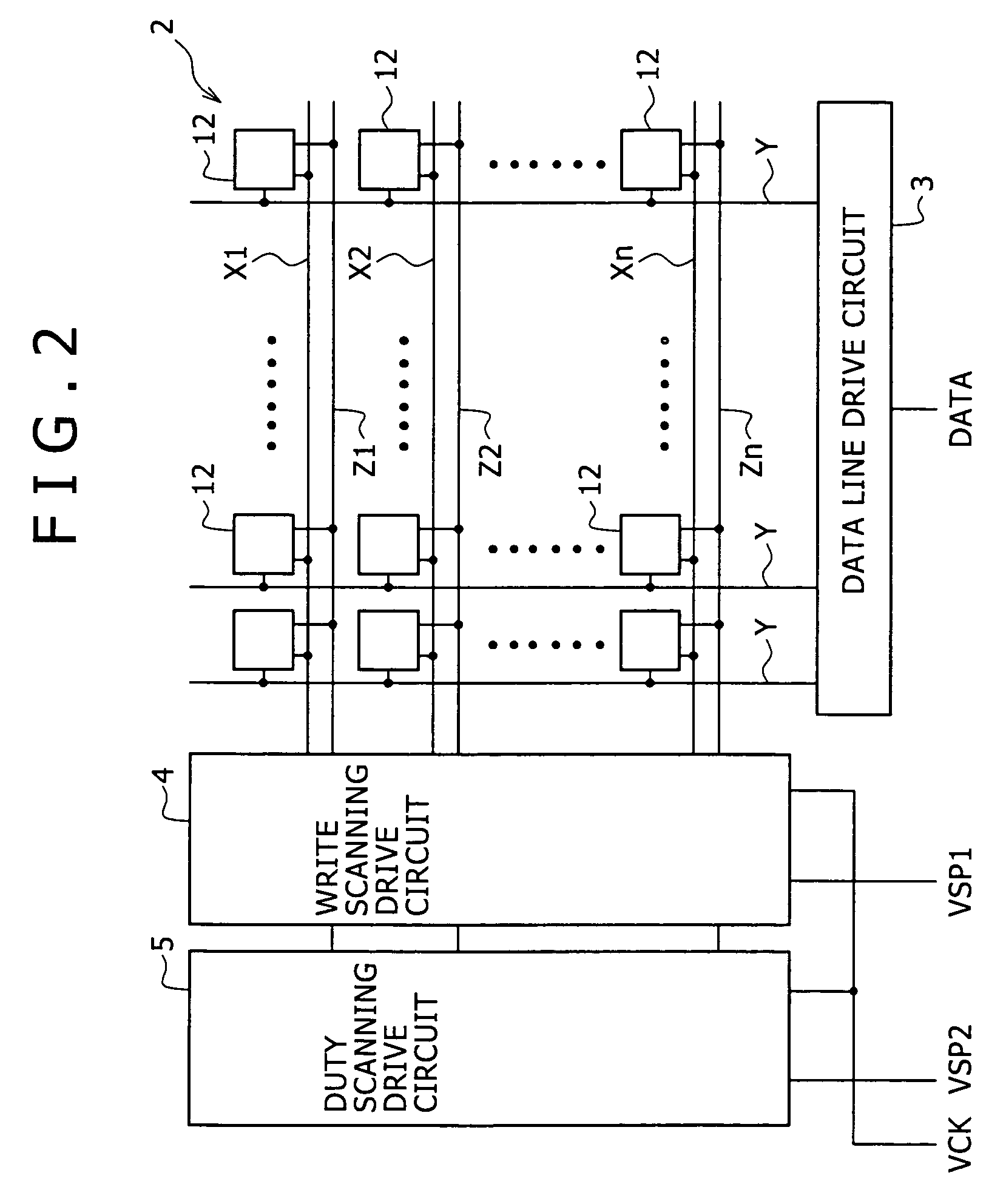 Active matrix type of display unit and method for driving the same