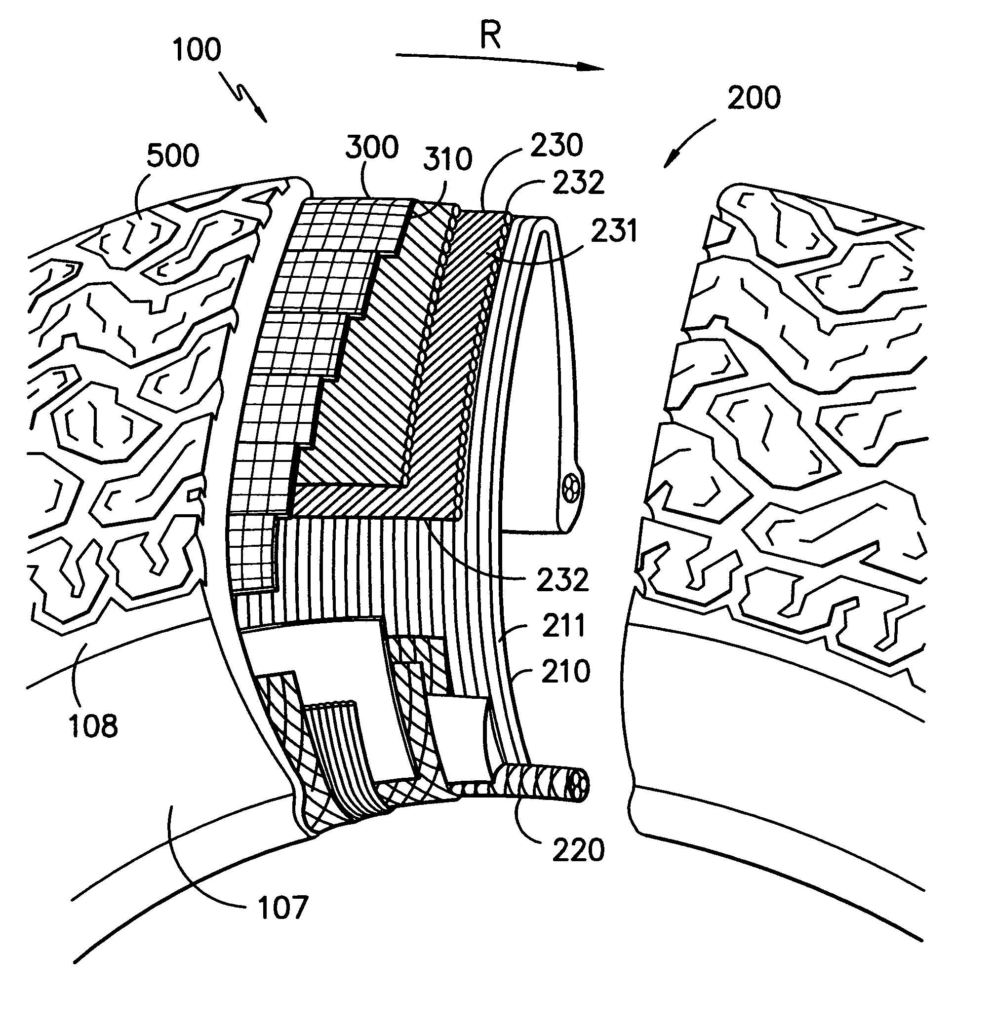 Pneumatic tire with leno cap ply and method of making same