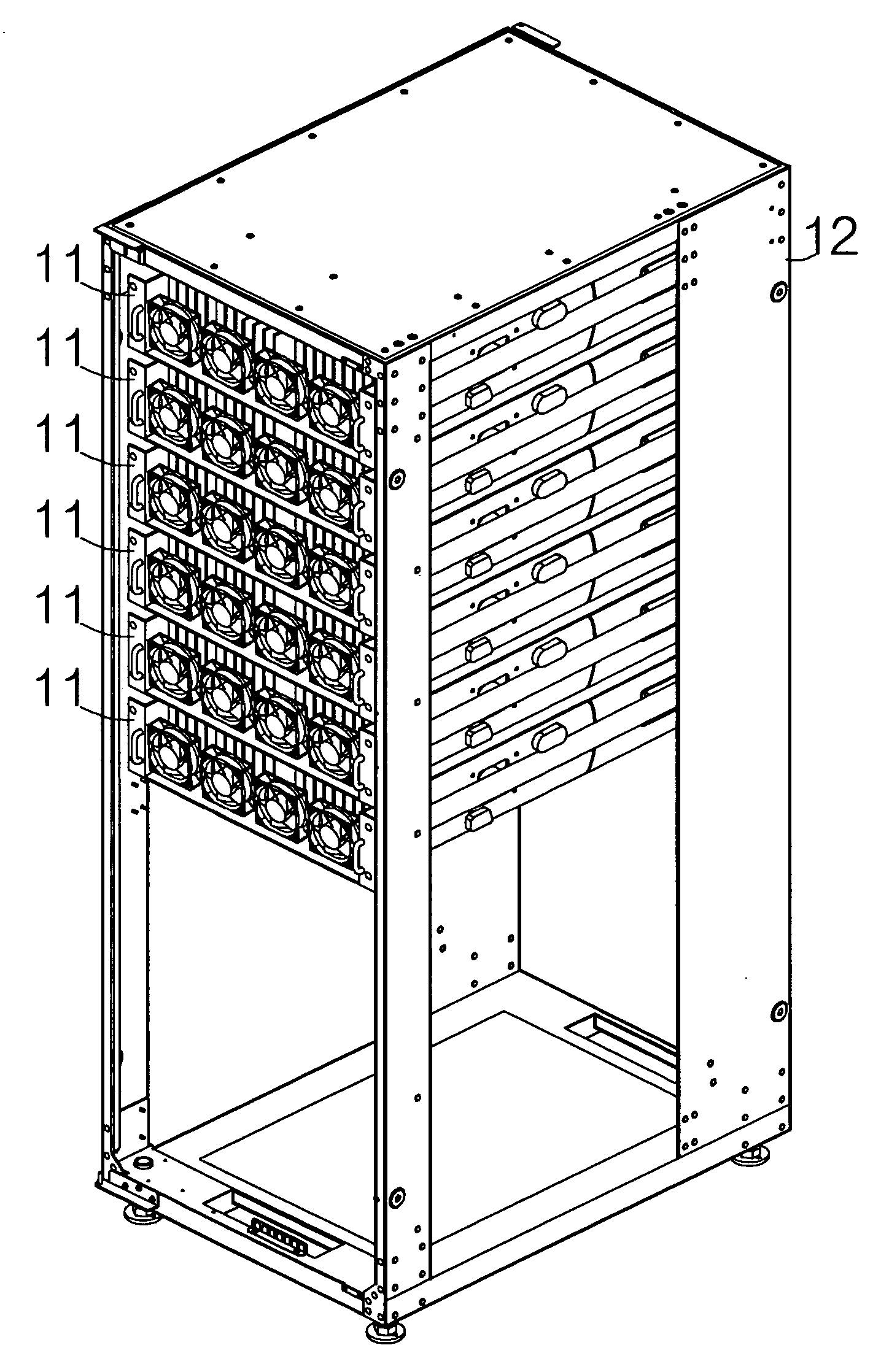 Rack mount type storage unit enabling easy access