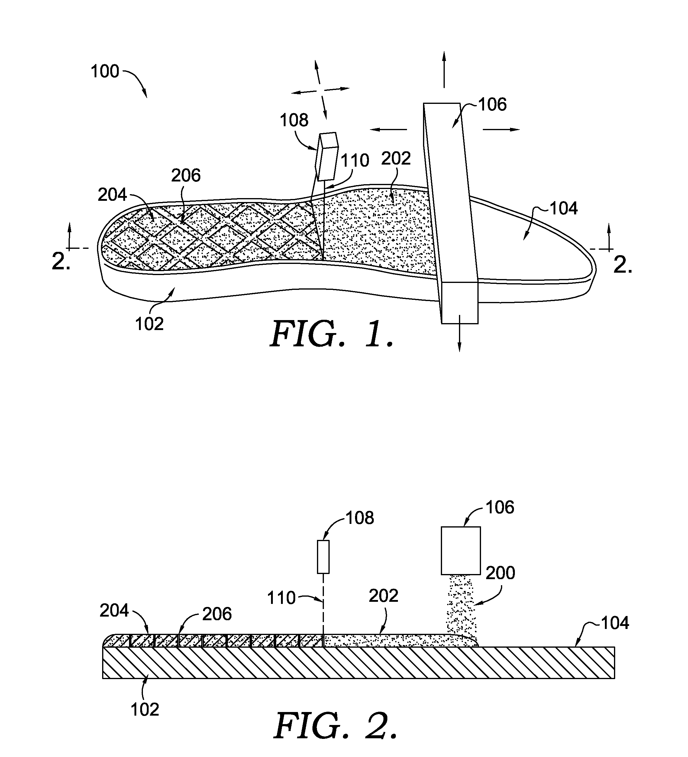 Selectively Applied Adhesive Particulate on Nonmetallic Substrates