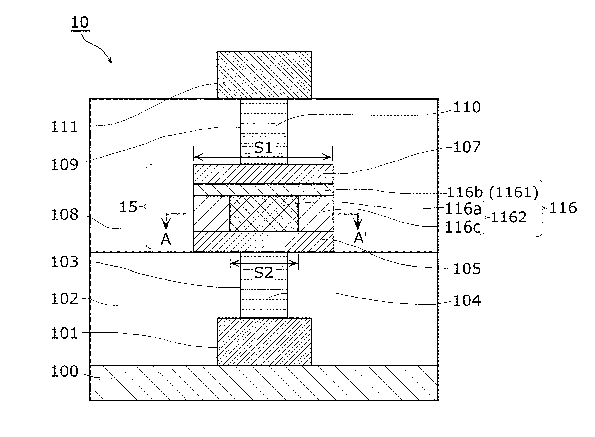 Nonvolatile memory element, manufacturing method thereof, nonvolatile memory device, and design support method for nonvolatile memory element