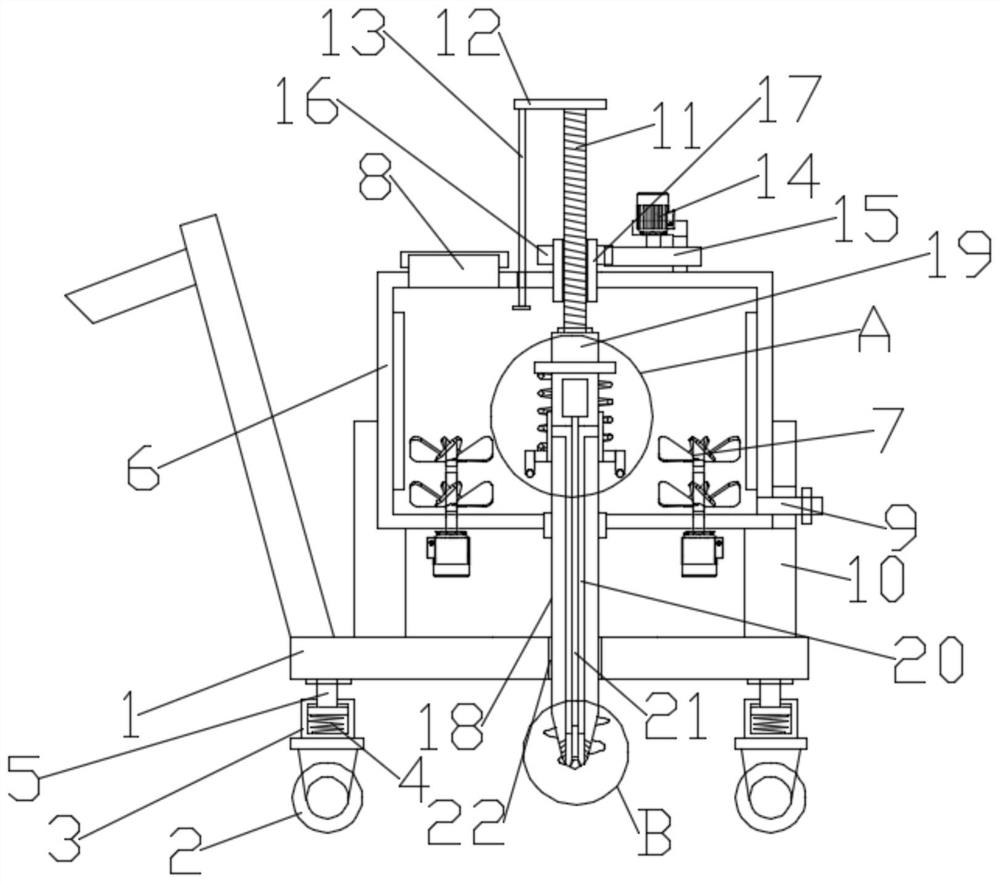 Newly transplanted nursery stock root maintenance auxiliary device