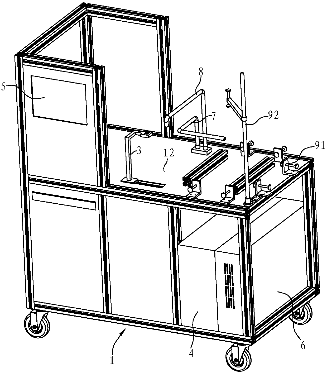 Plugging life testing device for water tank in steam box