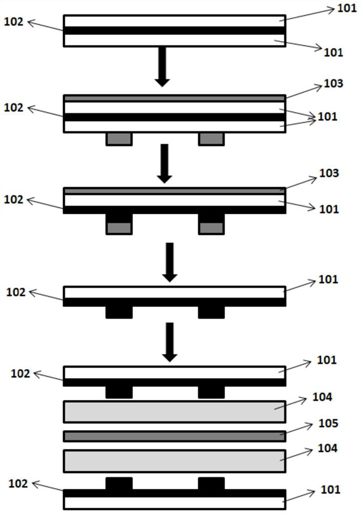 Processing method of circuit-flush printed board