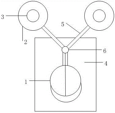 Double-door same-direction flow limiting valve