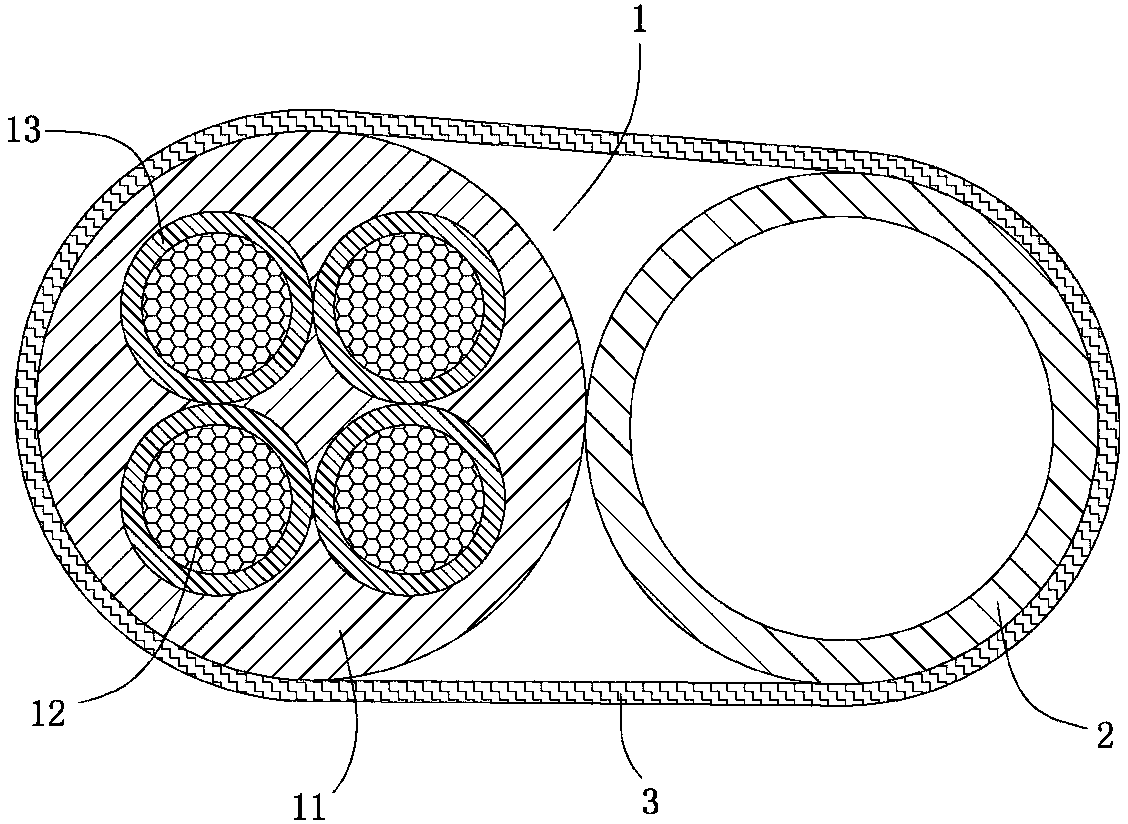 Multipurpose wear-resistant and high-temperature resistant electric wire cable and manufacture method thereof