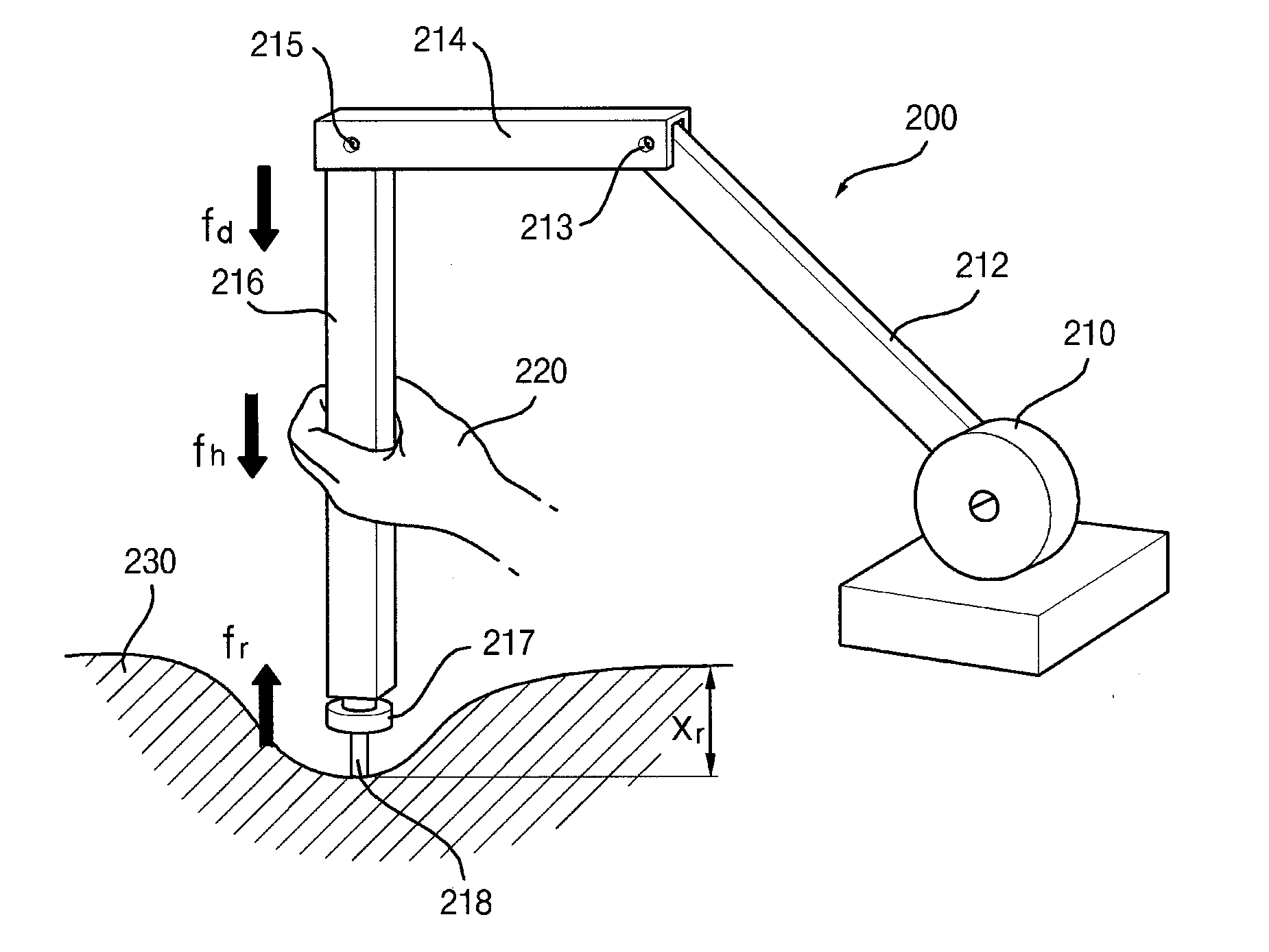 Apparatus and method for providing haptic augmented reality