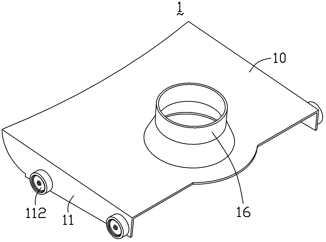 Nozzle structure and road cleaning vehicle with same