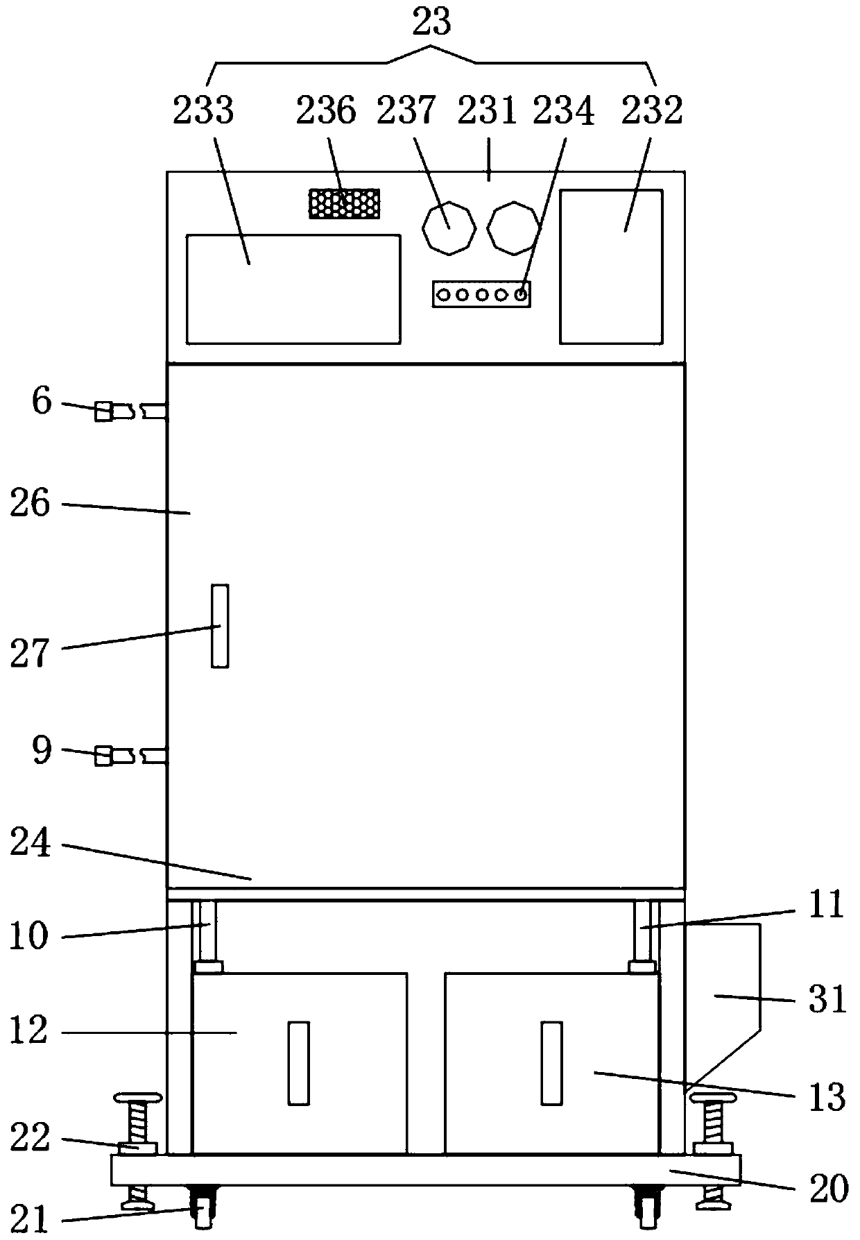 Hemodialysis device for hematology department