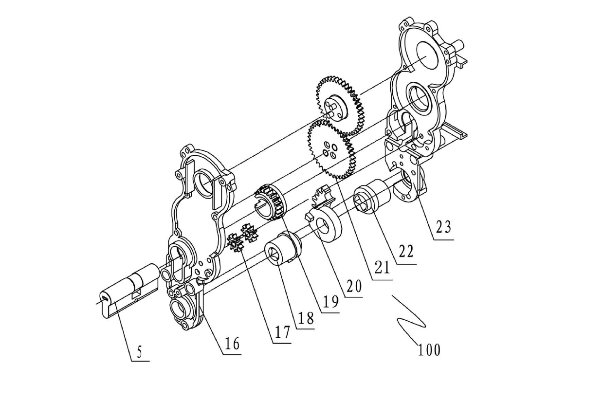 Safety lockset with all gear drive system