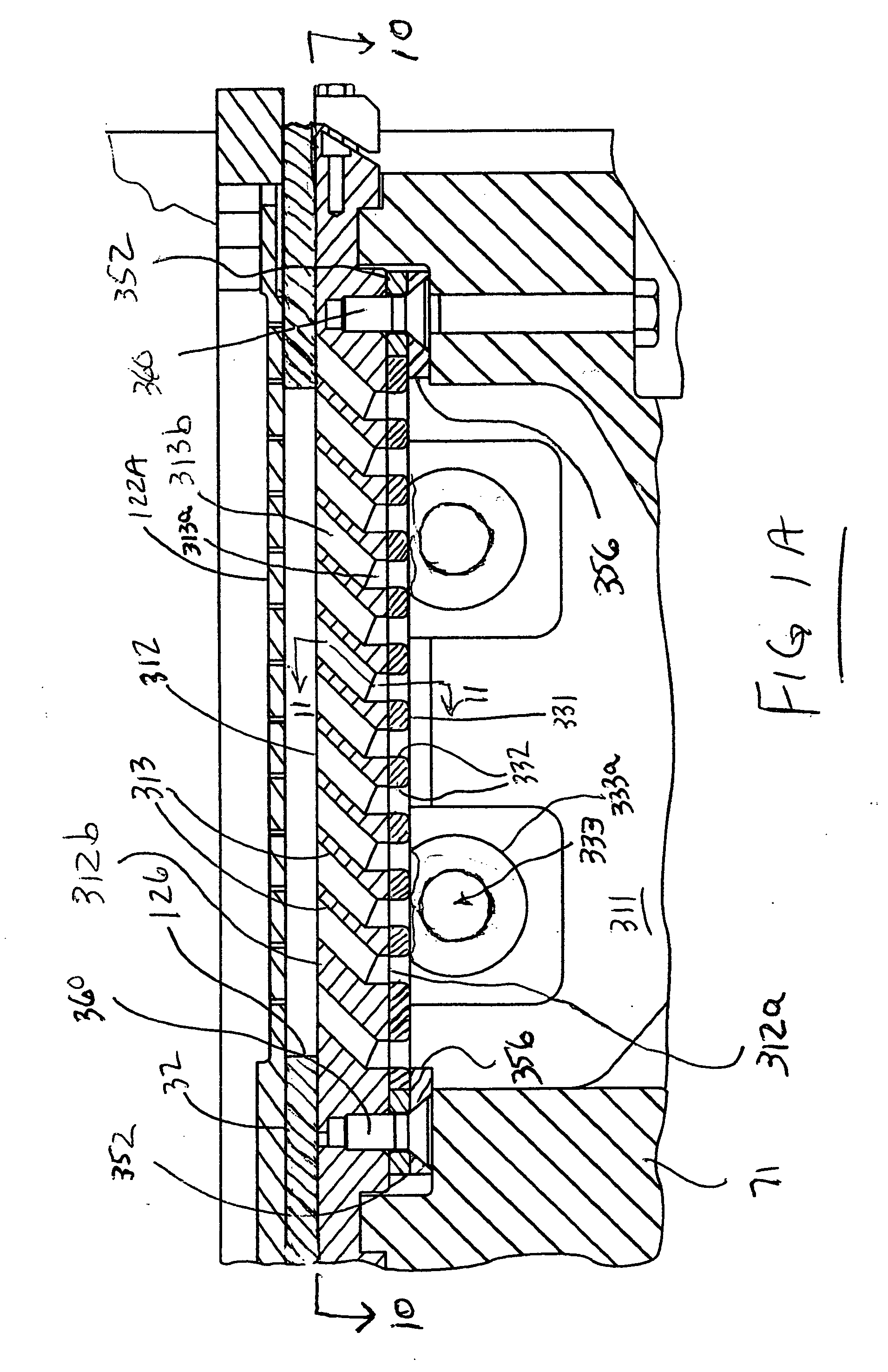 Angled fill ports and seal-off arrangement for patty-forming apparatus