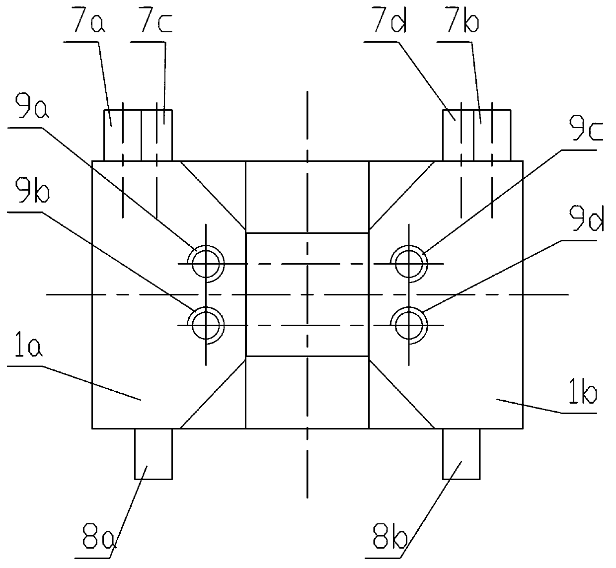 Microscopic cracking evolution process test equipment for bifacial shearing of coal petrography