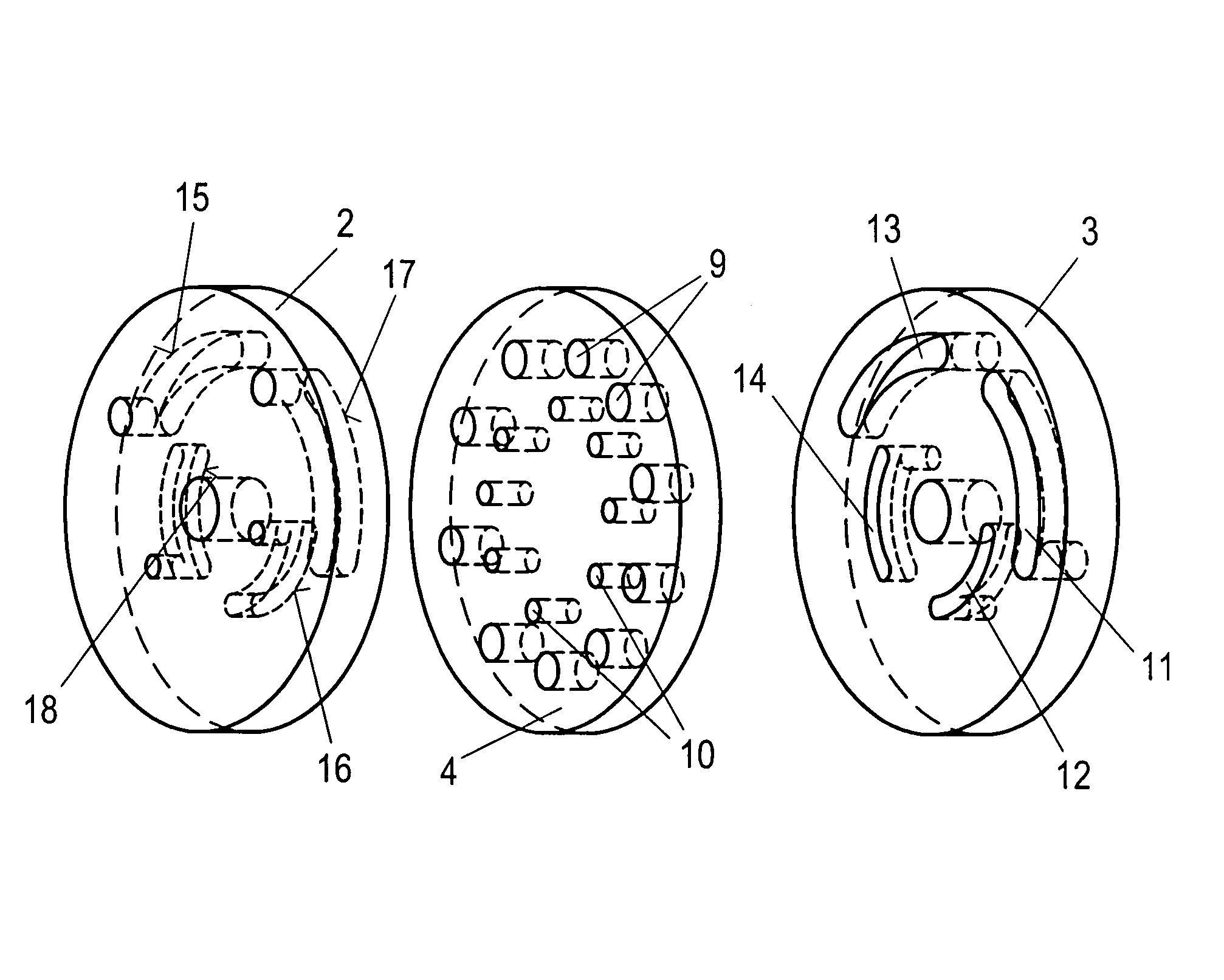 Rotating disc diluter for fluid flows