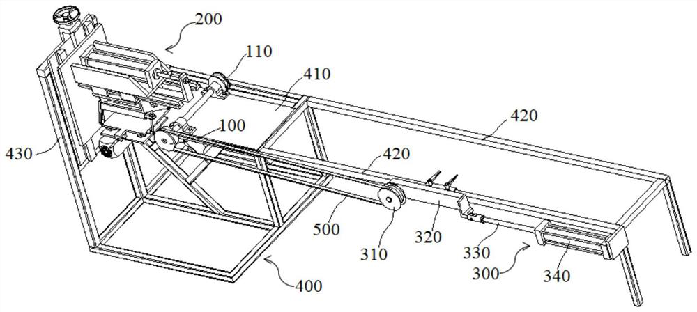 V-belt corner cutting machine for front wheel with convex edge and corner cutting method