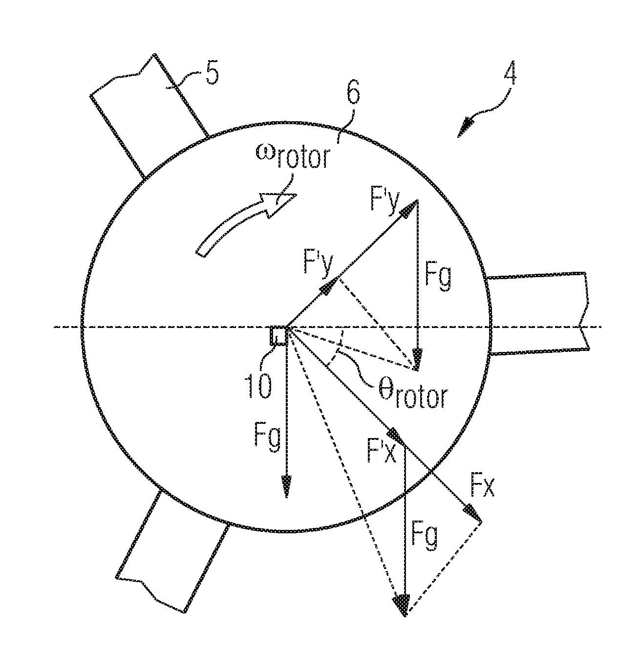 Wind turbine and method for determining at least one rotation parameter of a wind turbine rotor