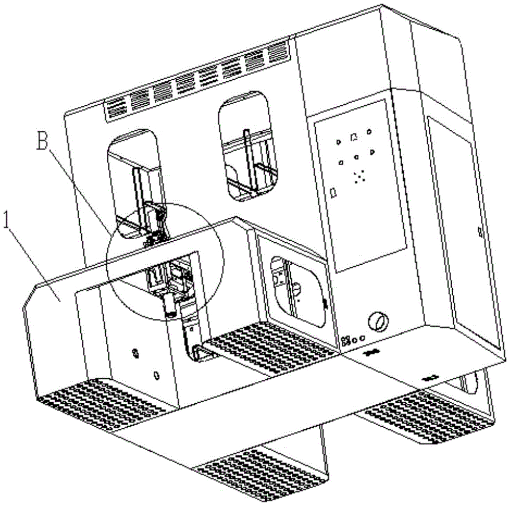 A fleece filling machine with a cutting, sealing, splitting and clamping device