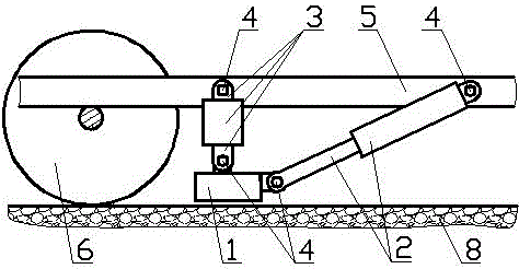 Ground friction air pressure braking system