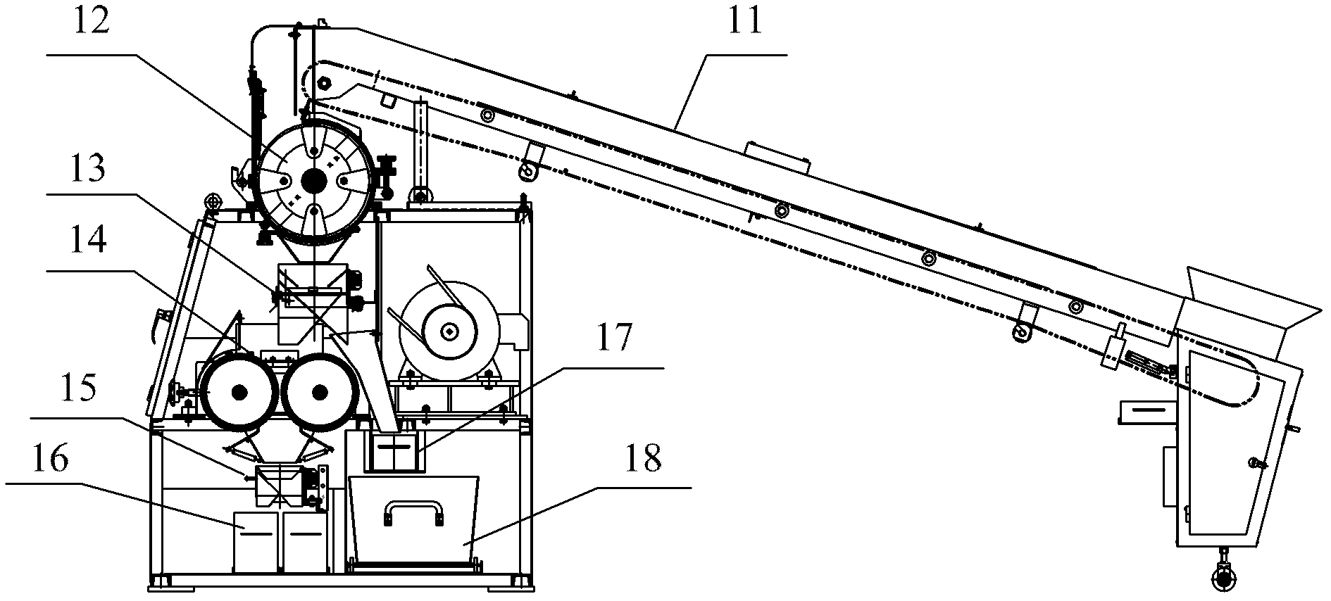 Combined sample making machine