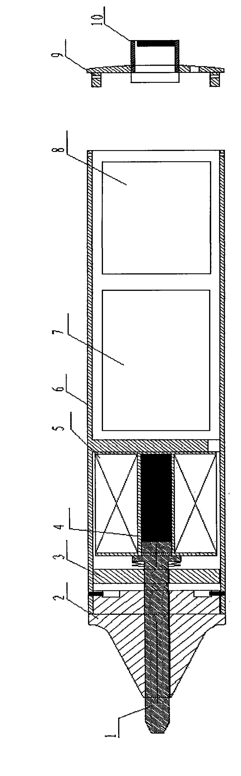 Portable giant magnetostrictive source device