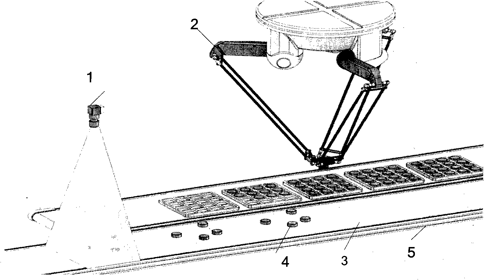 Method for tracking moving object on production line