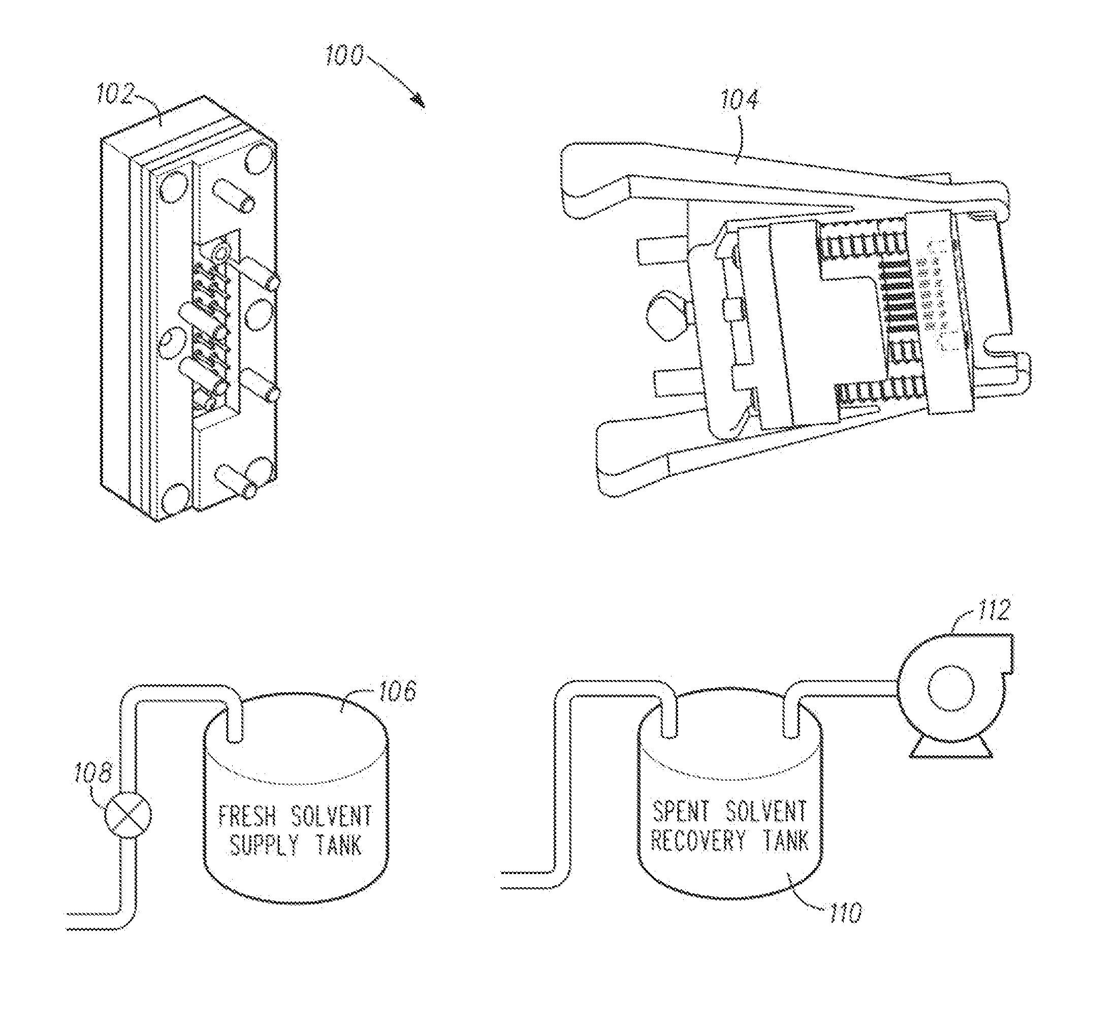 Receptacle cleaning systems and methods for the same