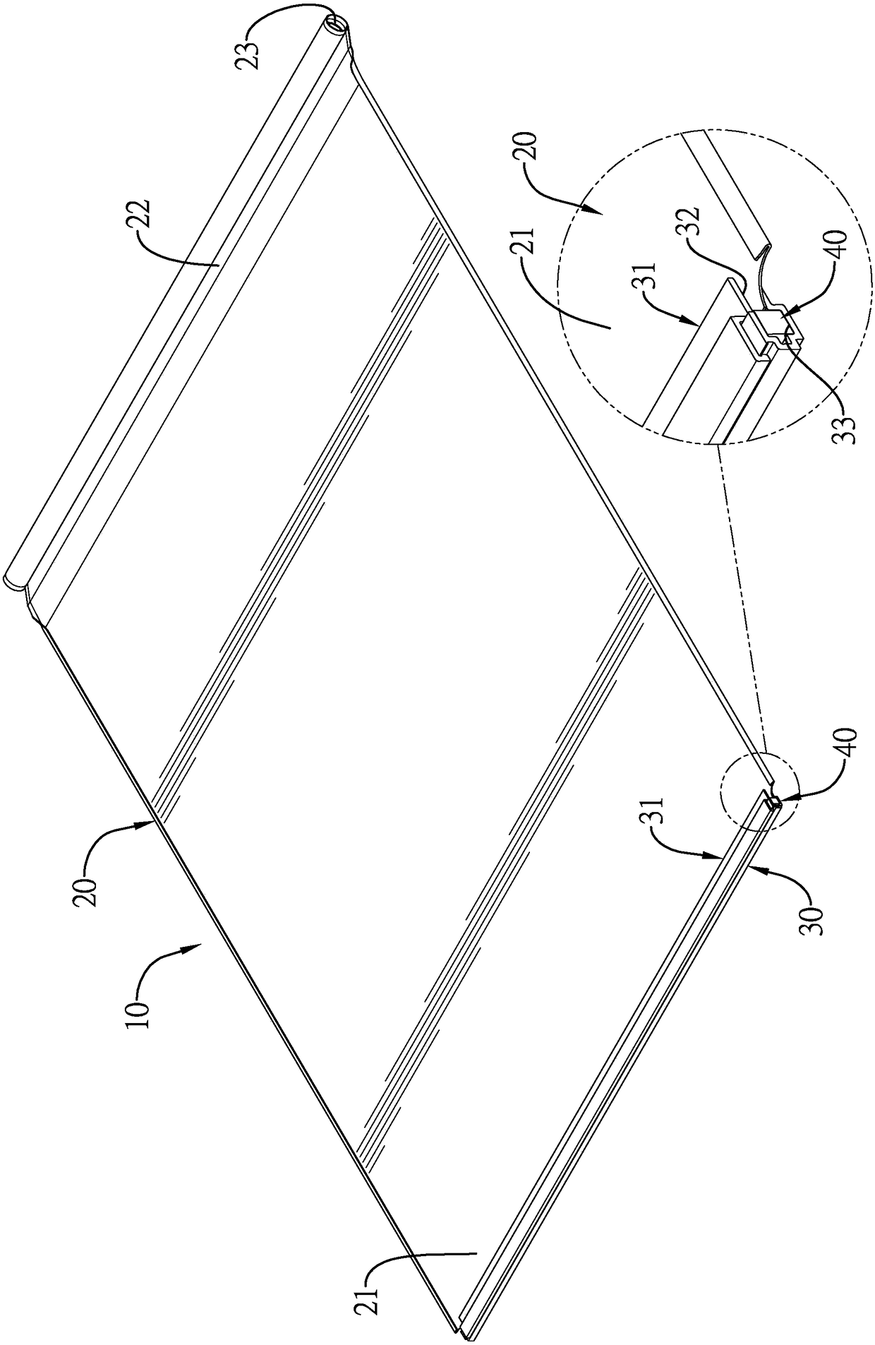 Luminous cloth curtain device