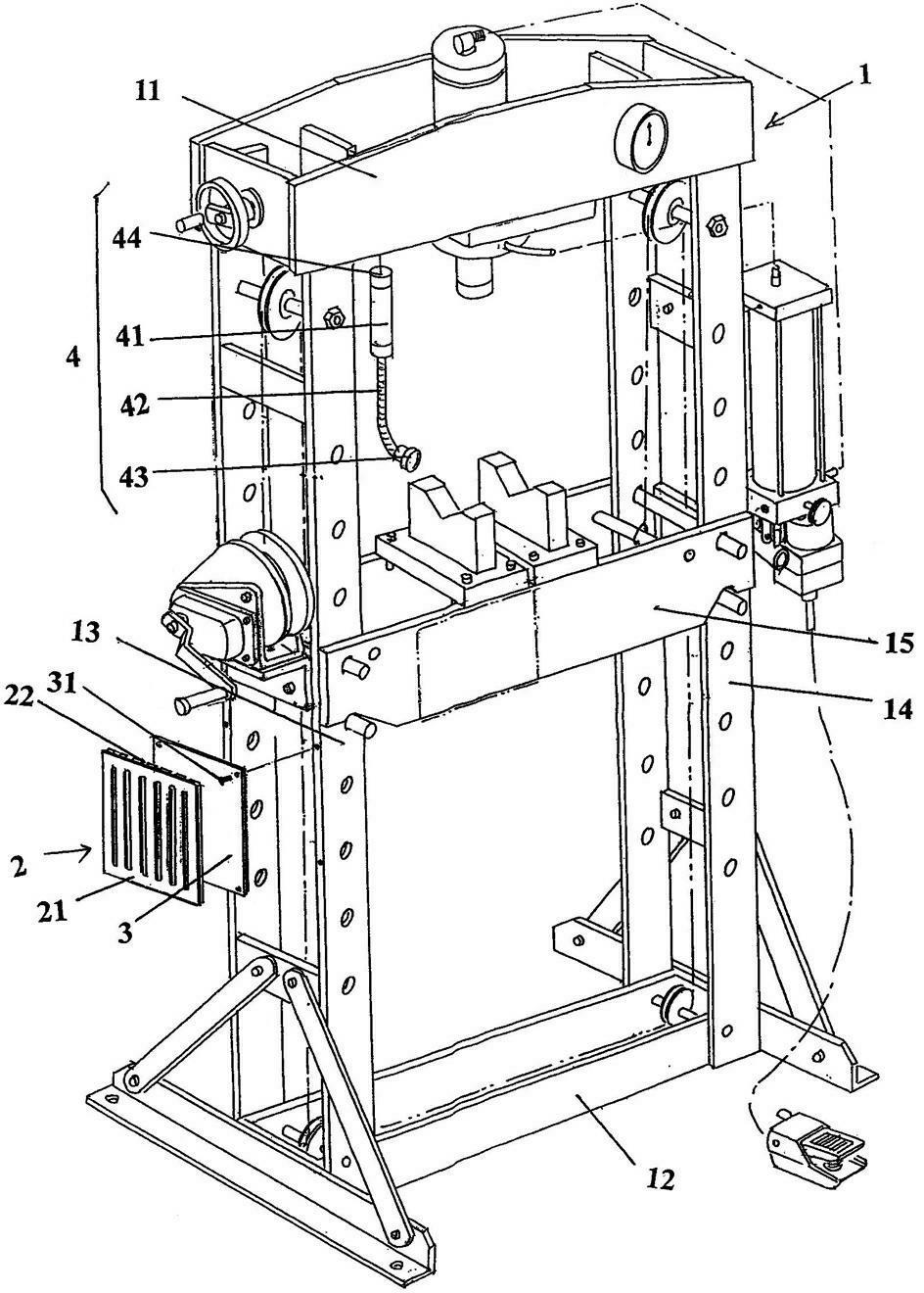 Hydraulic press machine of jack