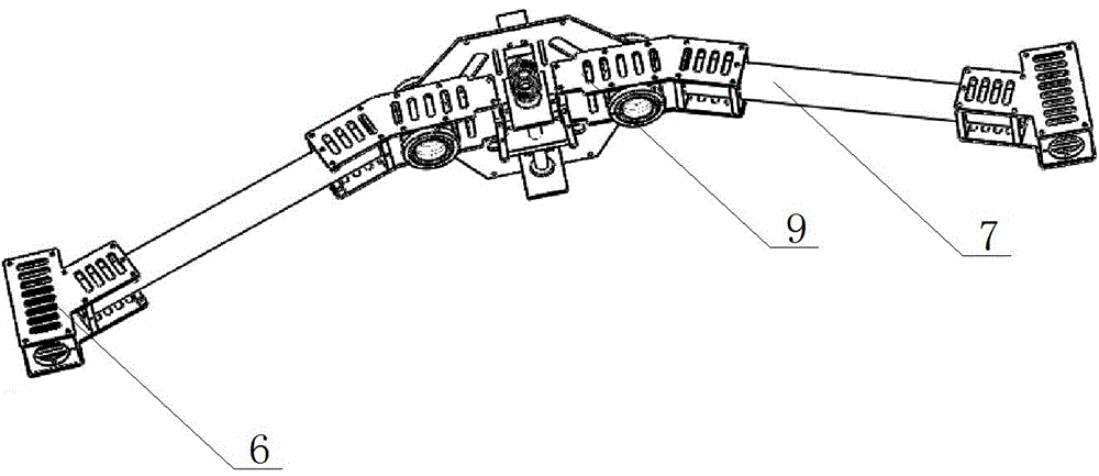 Bidirectionally-transformable unmanned aerial vehicle of H-shaped structure