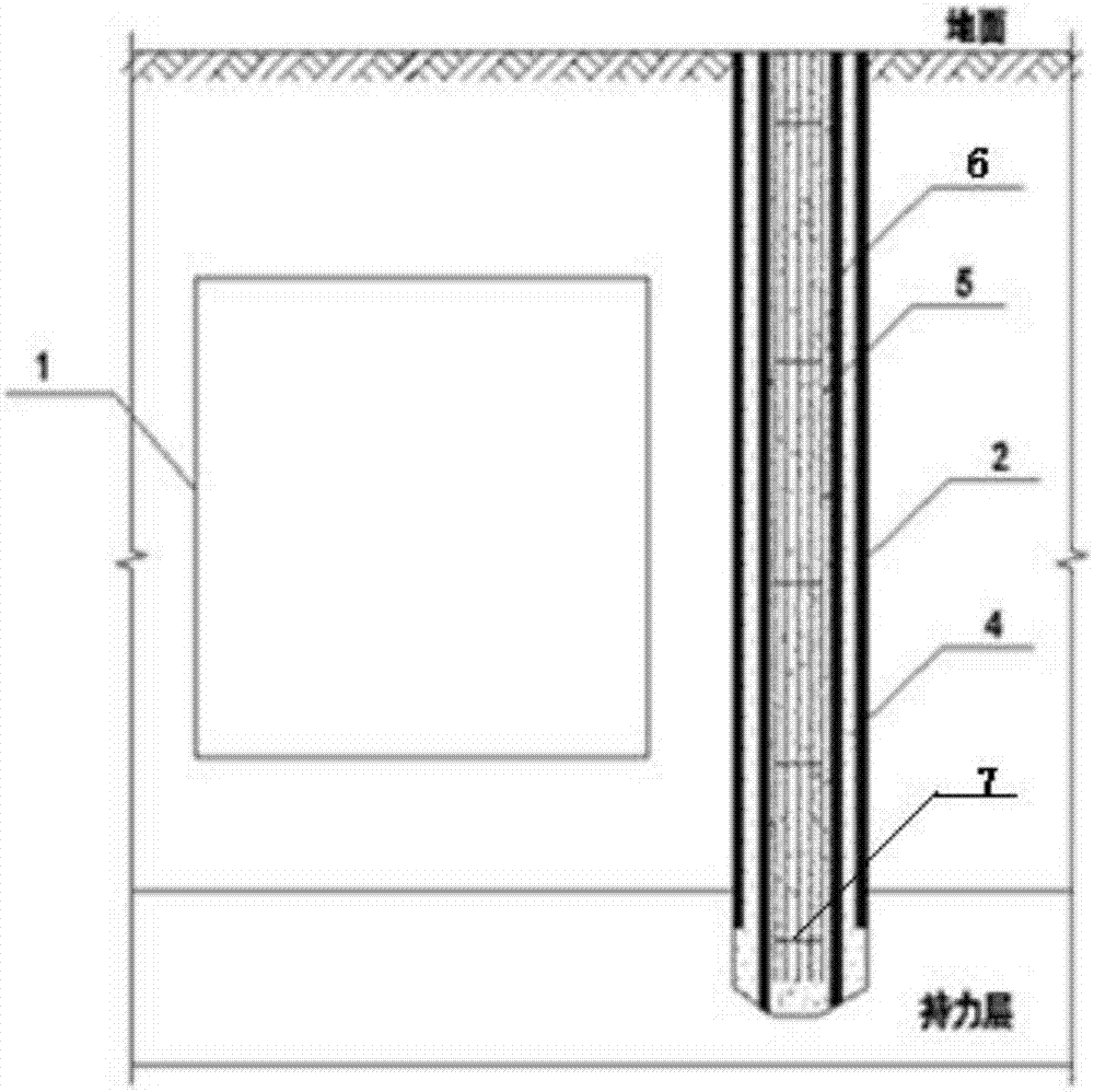 Pile foundation structure for reducing side friction force