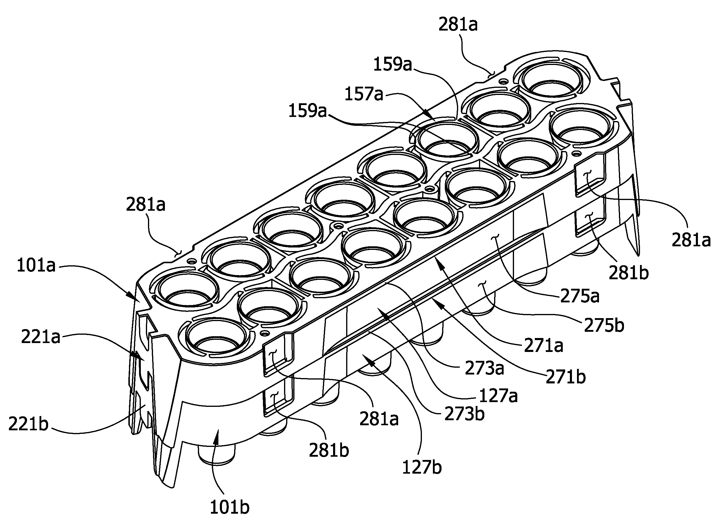 Probe cover cassette with improved probe cover support