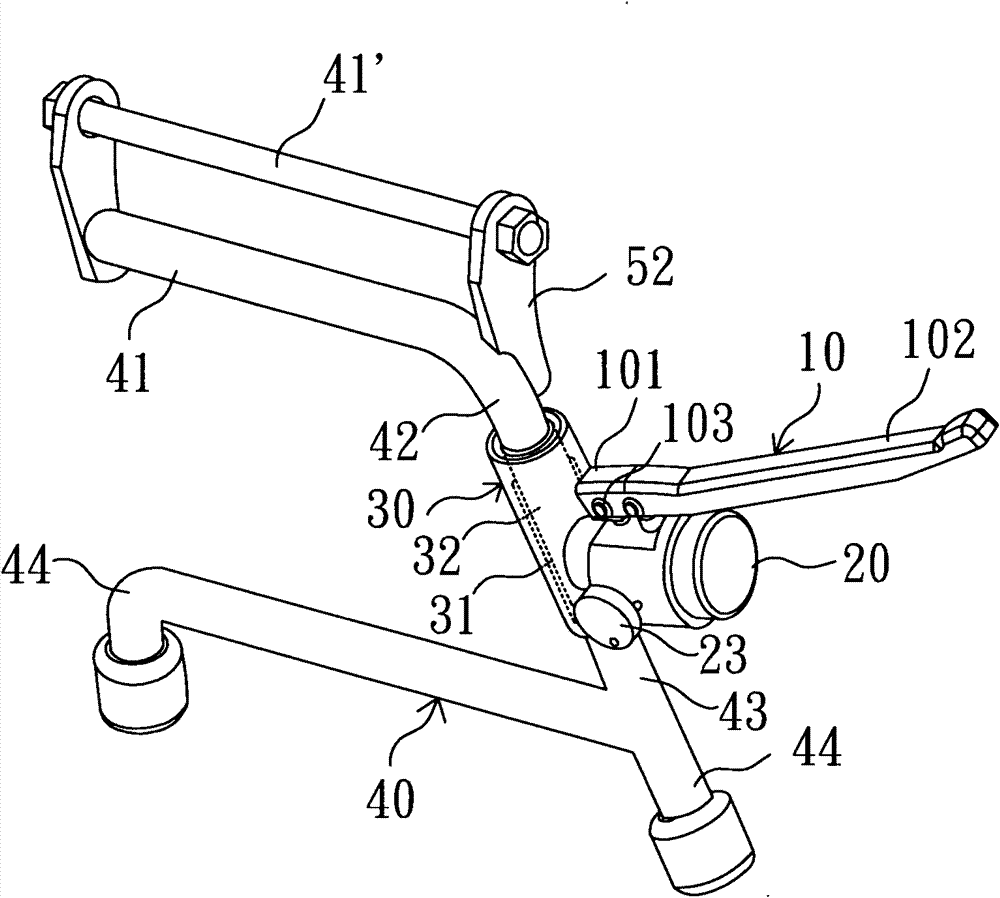 Hydraulic motorcycle fixing device