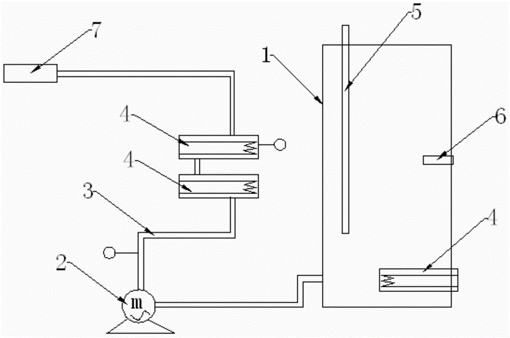 Production kettle washing device