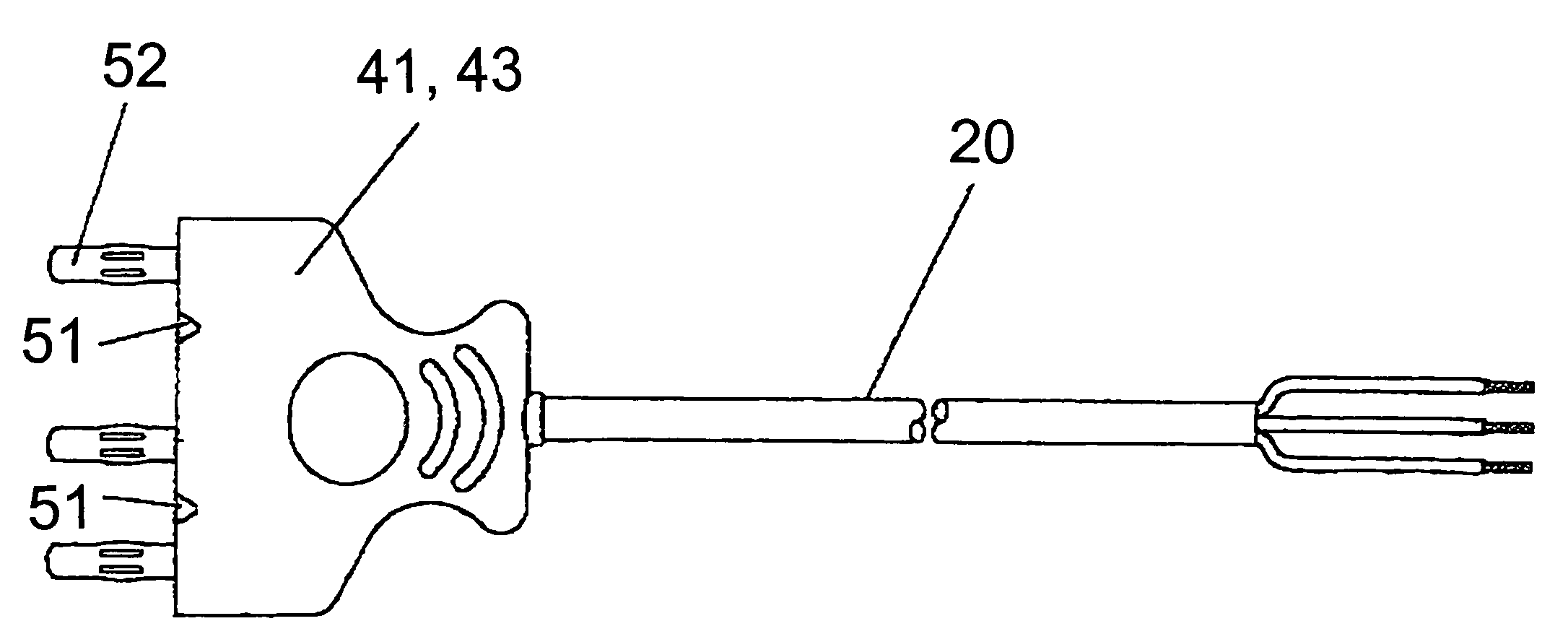 Cable assembly for electrosurgical pencil