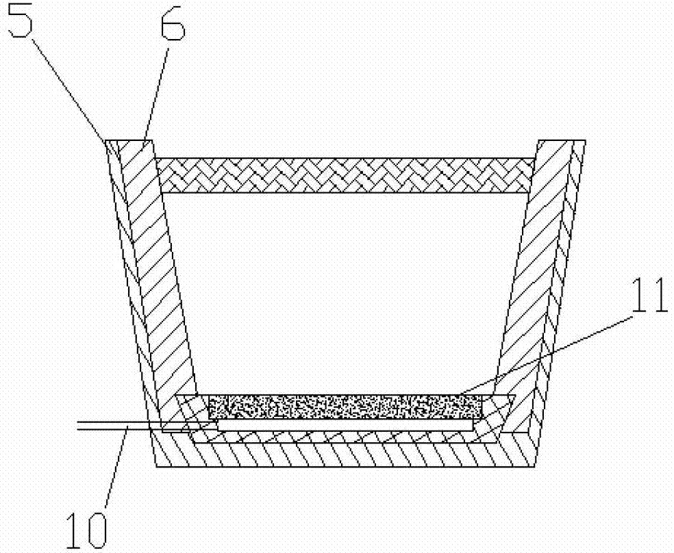 Blowing and refining device and method used for removing tundish molten steel inclusion