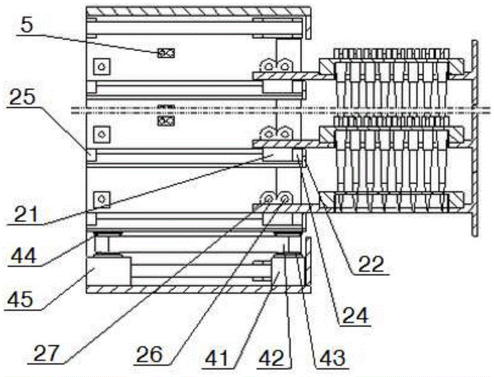 A kind of tip box automatic stack storage box and using method