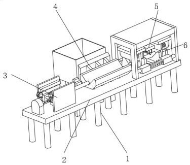 Full-automatic reinforcing steel bar cut-to-length shearing device