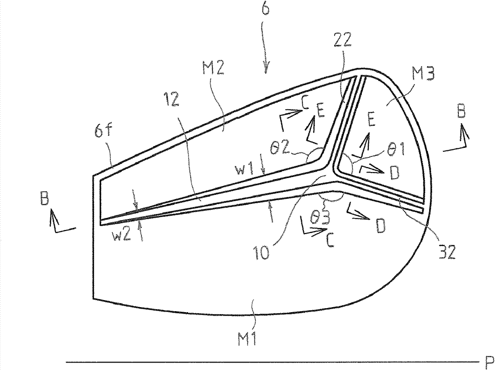 Iron rod type golf rod head