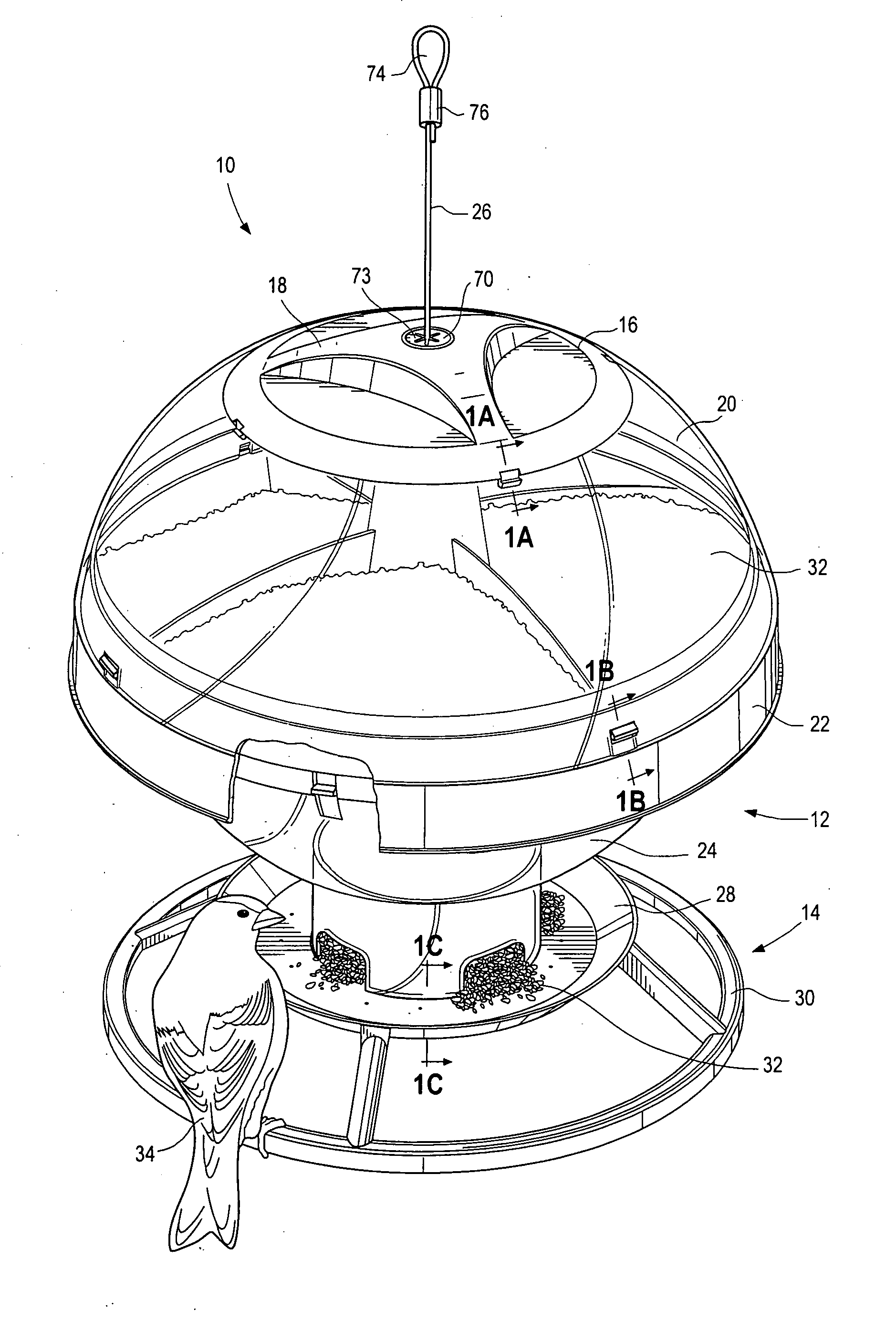 Wild bird feeder