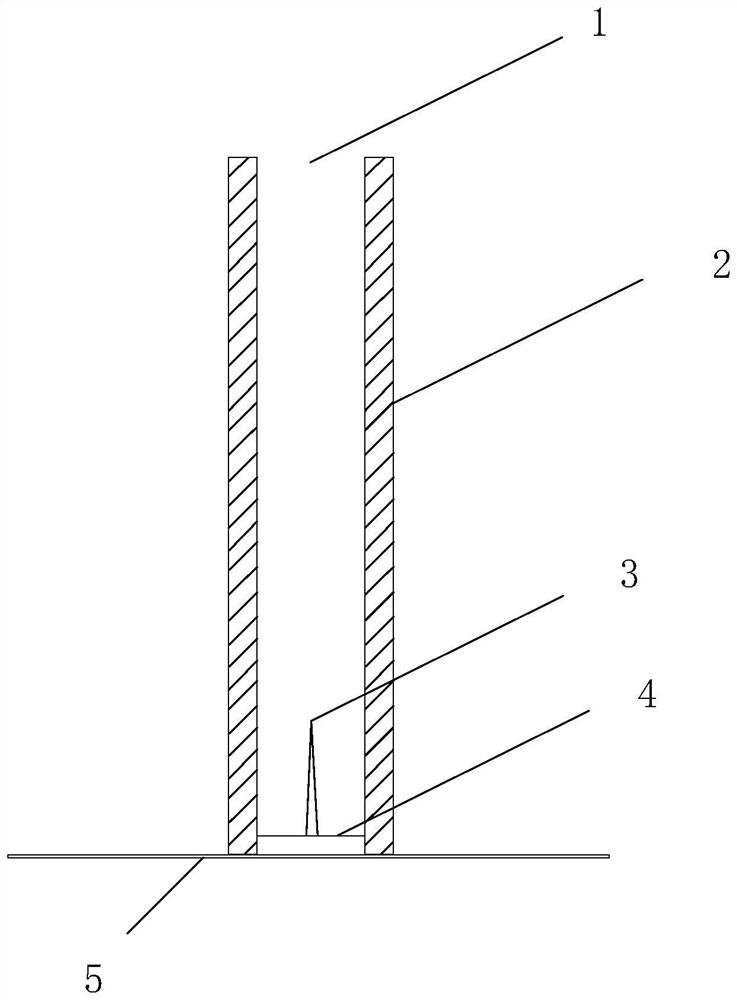 Coulomb force traction recoil intermittent arc interrupting method and lightning rod