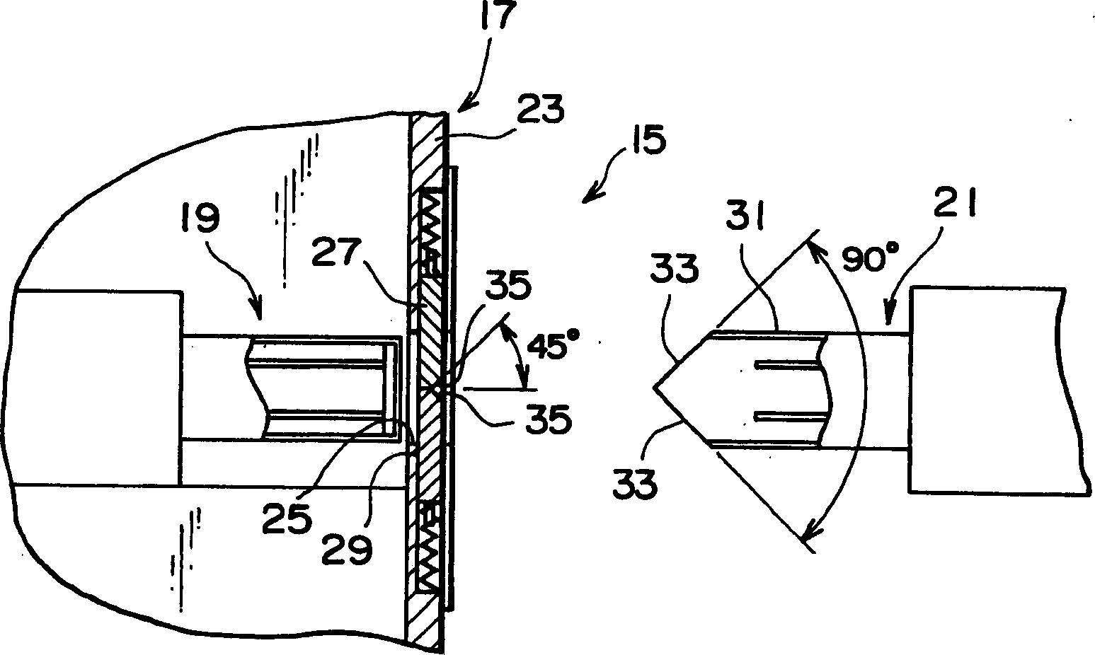 Connector having shielding piece