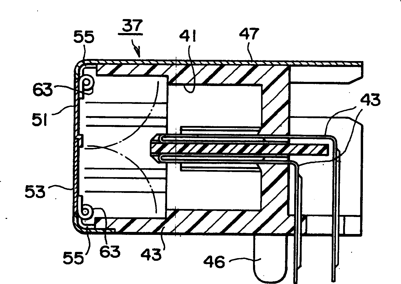 Connector having shielding piece