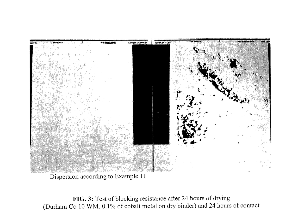 Polyester resins based on fatty acids that have a short oil length, aqueous dispersions and associated coatings