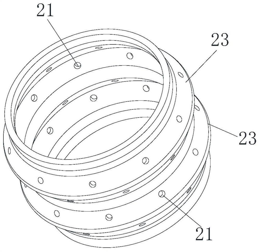 Exhaust silencing structure and compressor