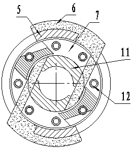 Magnetic circuit shear tension separating flexible control gear shifting clutch