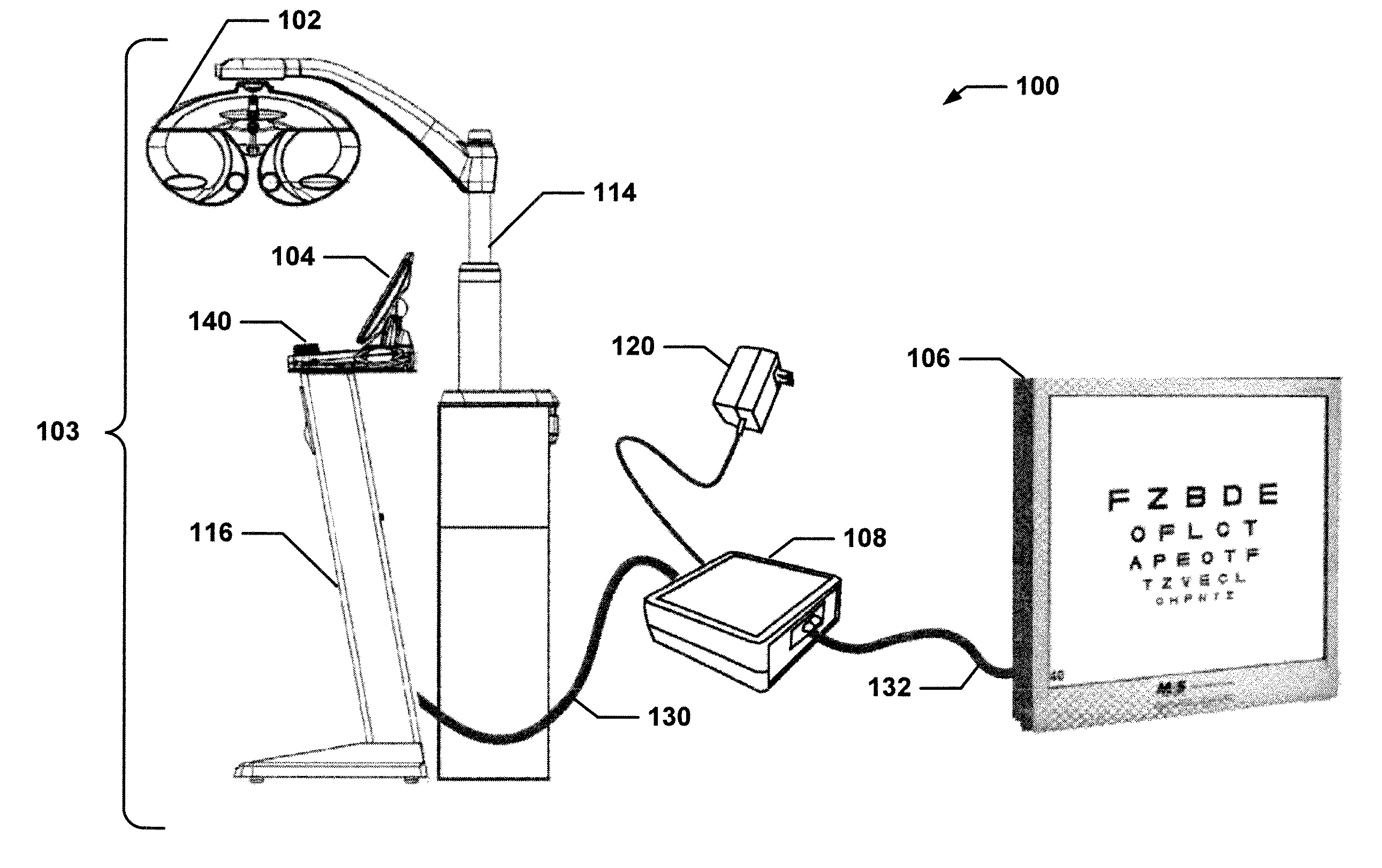 Ophthalmic examination system interface device